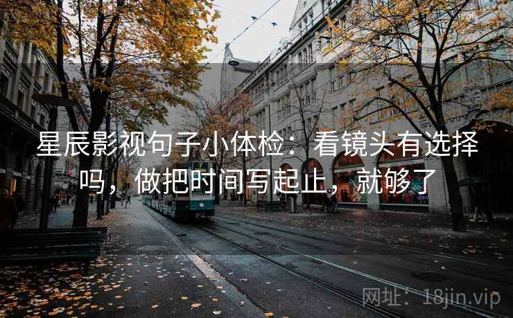 星辰影视句子小体检：看镜头有选择吗，做把时间写起止，就够了